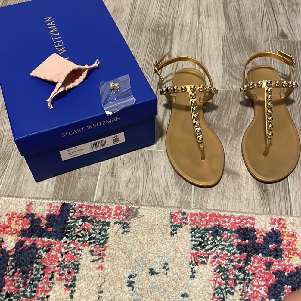 Stuart Weitzman Goldie jelly sandal